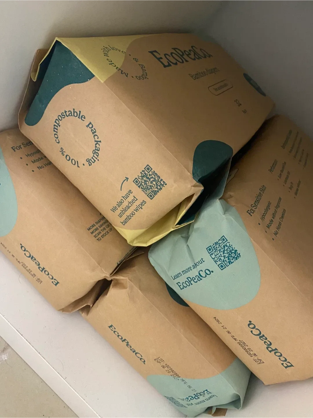 EcoPeaCo Bamboo Diapers Newborn Size image indicator(2)