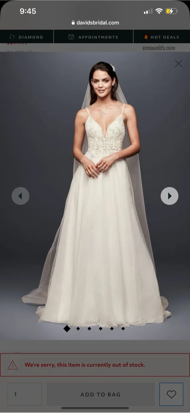 David's Bridal Wedding Dress - Size 12 image indicator(3)