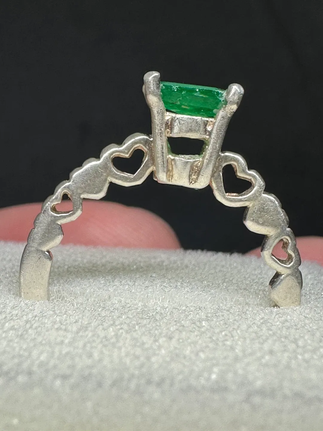 Emerald & Sterling Silver Ring image indicator(3)