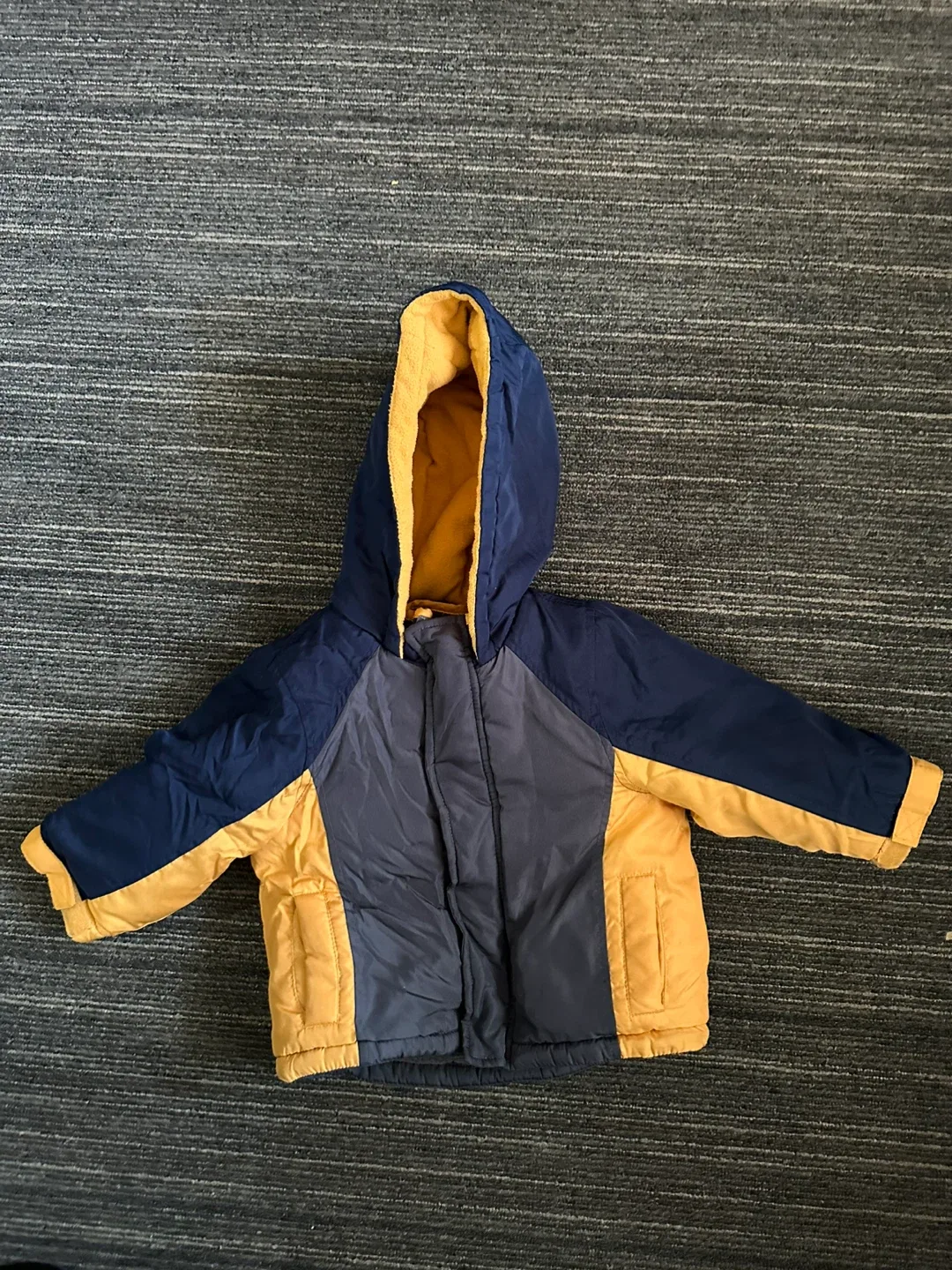Carters Puffer Jacket - Blue & Yellow