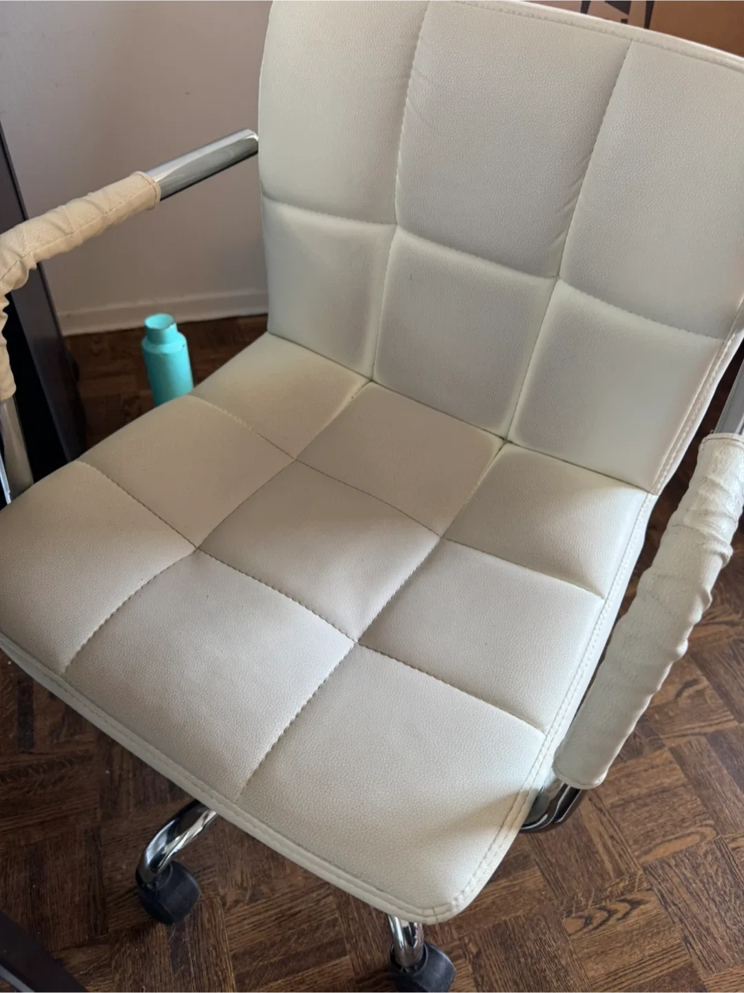 White eco leather  Office Chair image indicator(3)