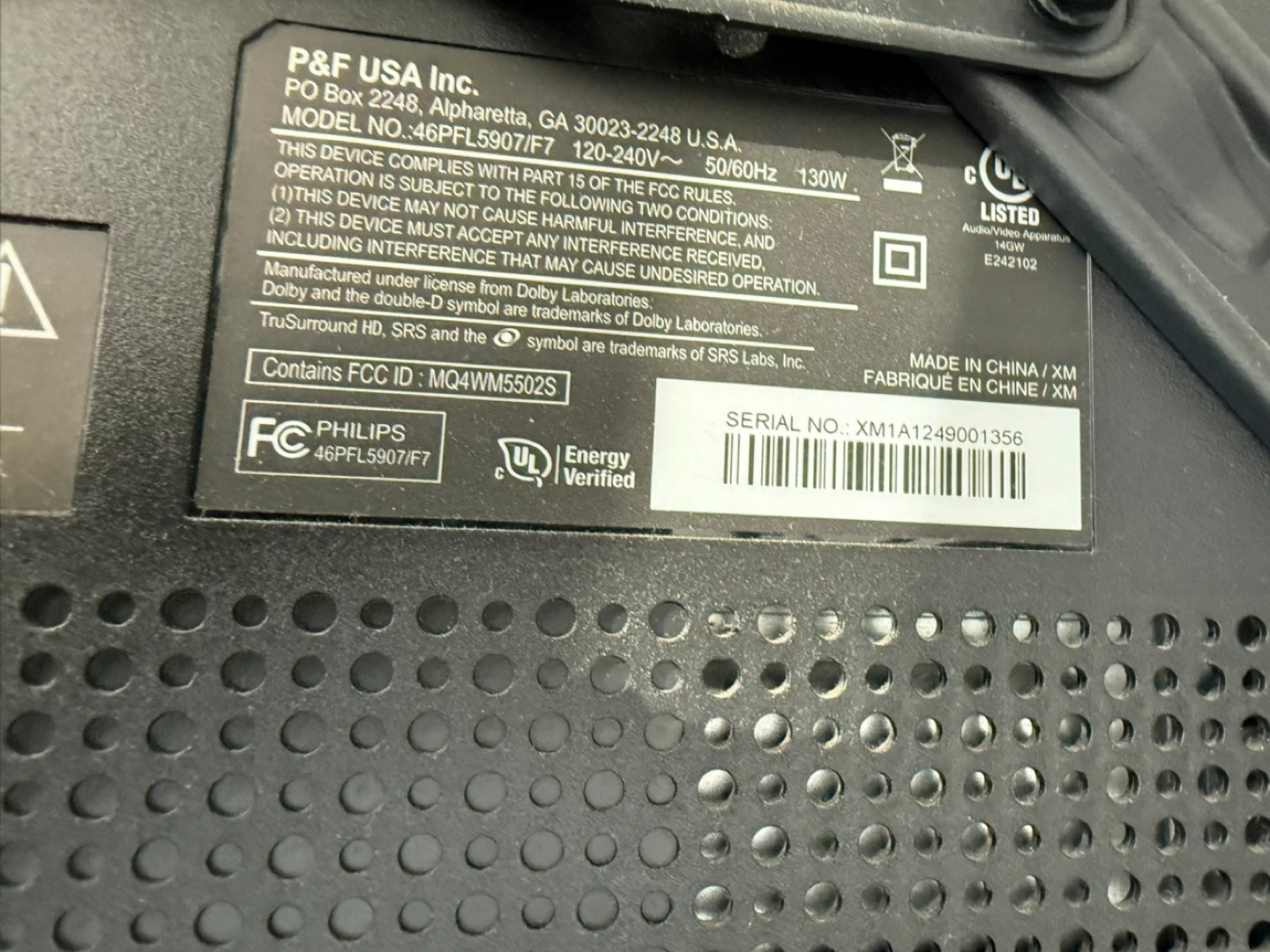 Philips 46PFL5907/F7 46-inch LCD TV - photo 3
