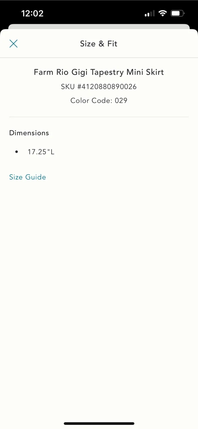 BNWT Farm Rio Gigi Tapestry Mini Skirt 26 image indicator(6)