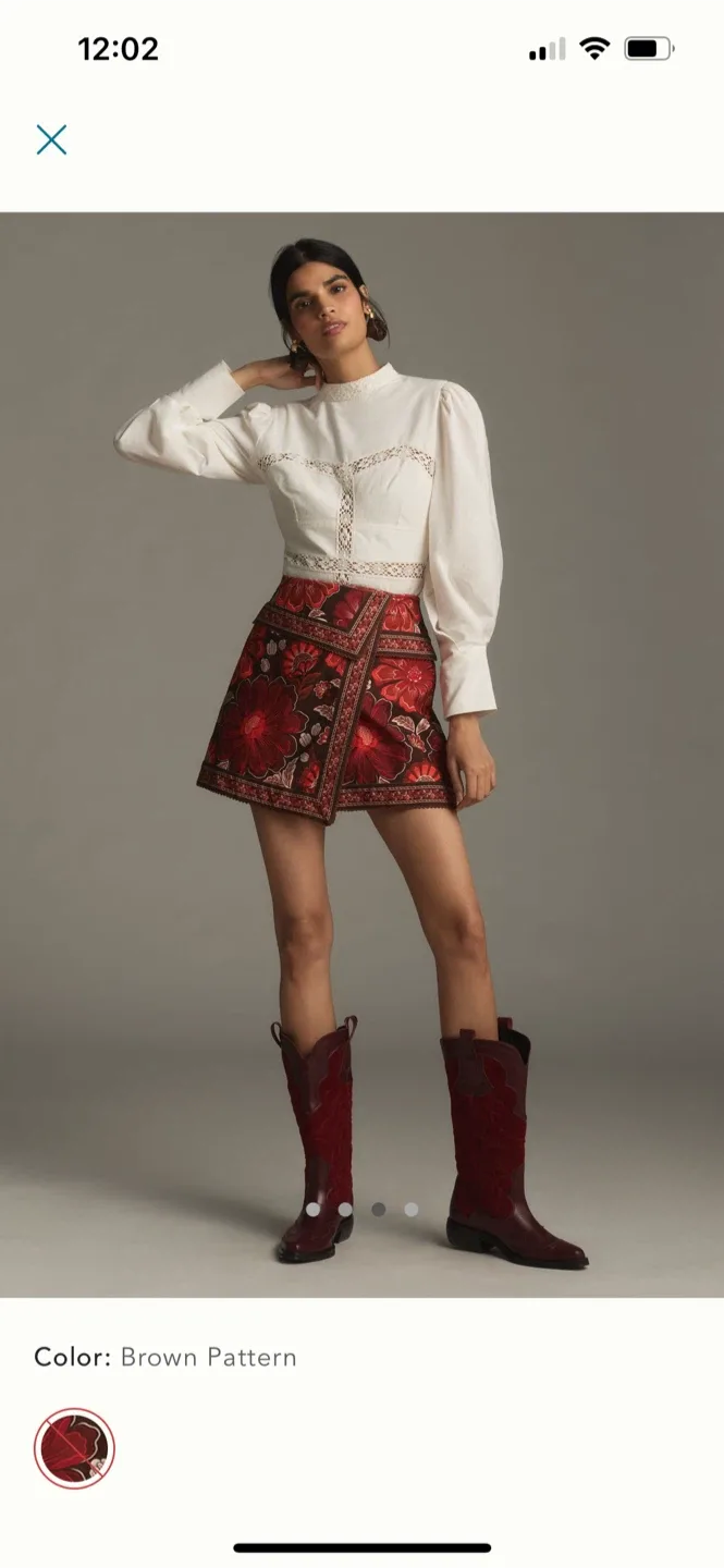 BNWT Farm Rio Gigi Tapestry Mini Skirt 26 image indicator(3)