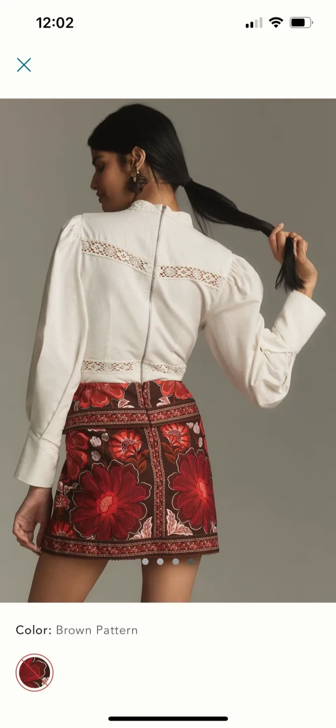 BNWT Farm Rio Gigi Tapestry Mini Skirt 26 image indicator(4)