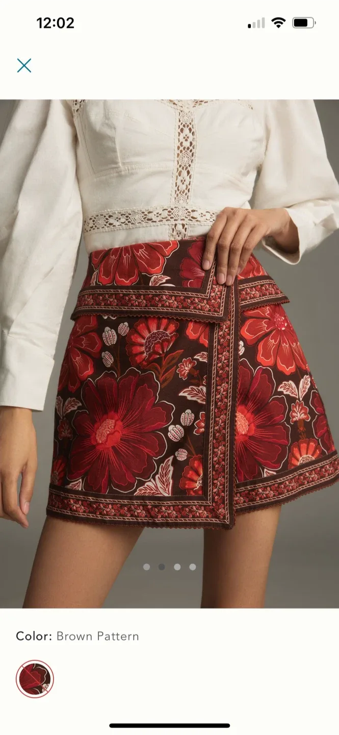 BNWT Farm Rio Gigi Tapestry Mini Skirt 26 image indicator(2)