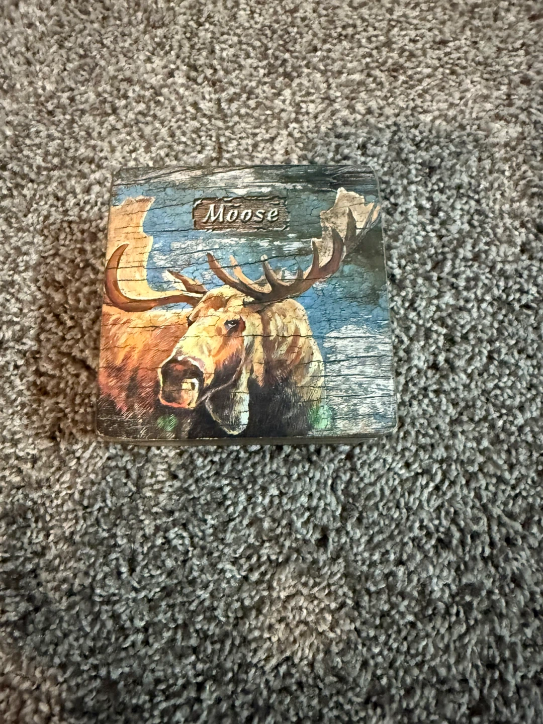Moose Wooden Box