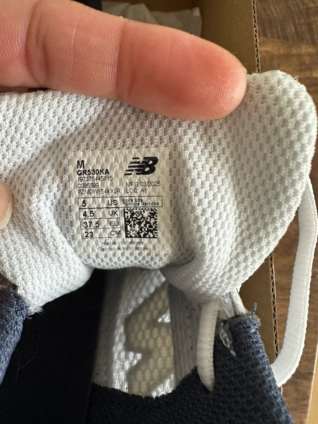 New Balance GR530KA Kids Size 5 image indicator(2)