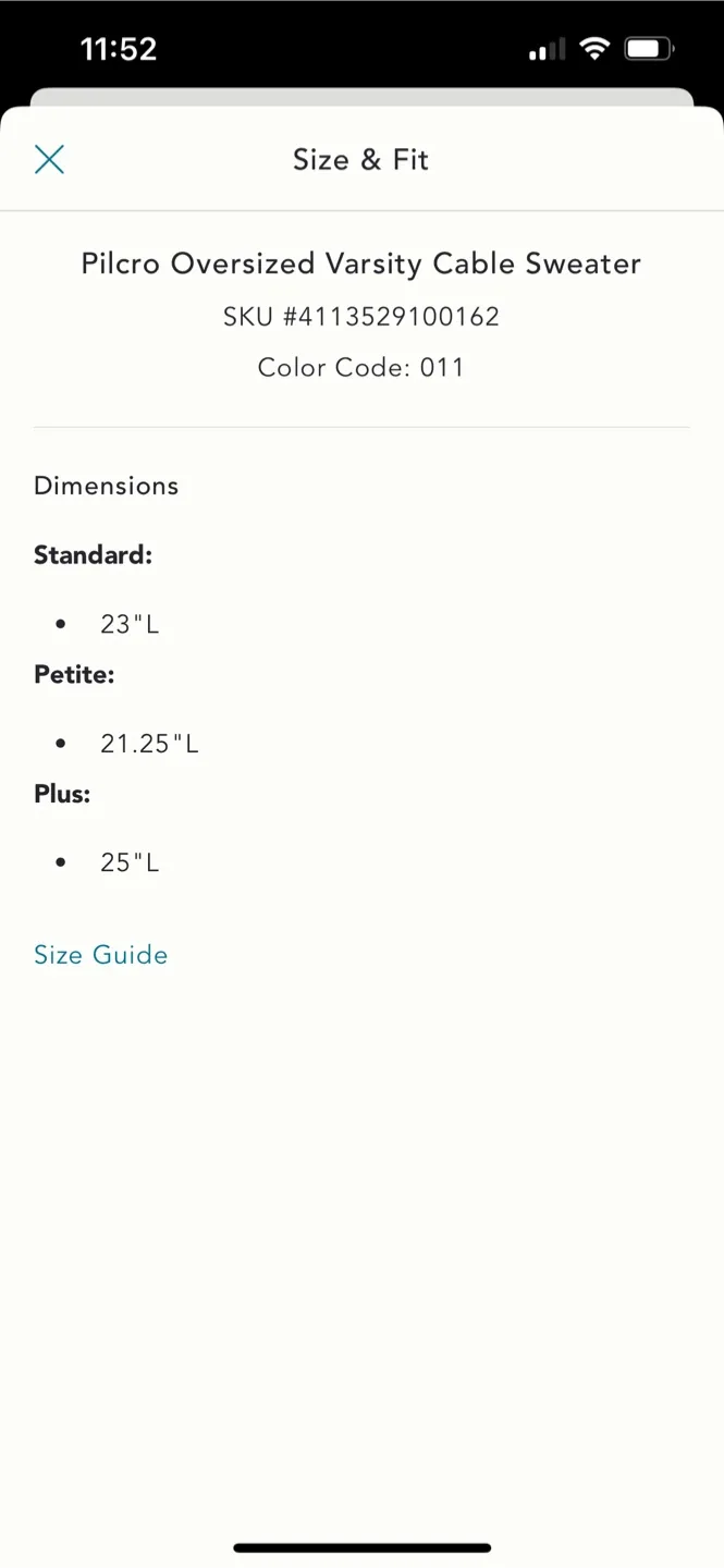 BNWT Anthropologie Pilcro Oversized Varisity Cable Sweater S image indicator(6)