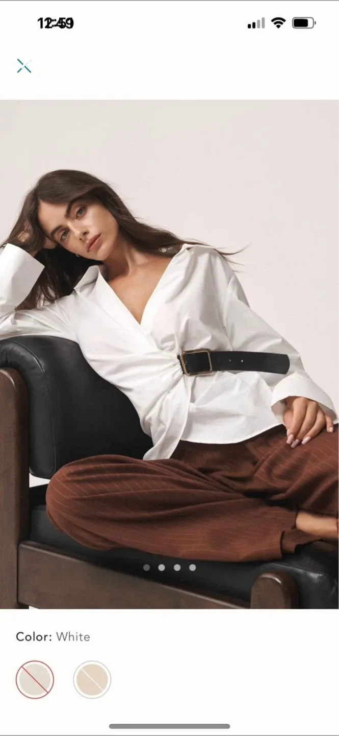 BNWT Anthropologie Buckle Blouse XS thumbnail