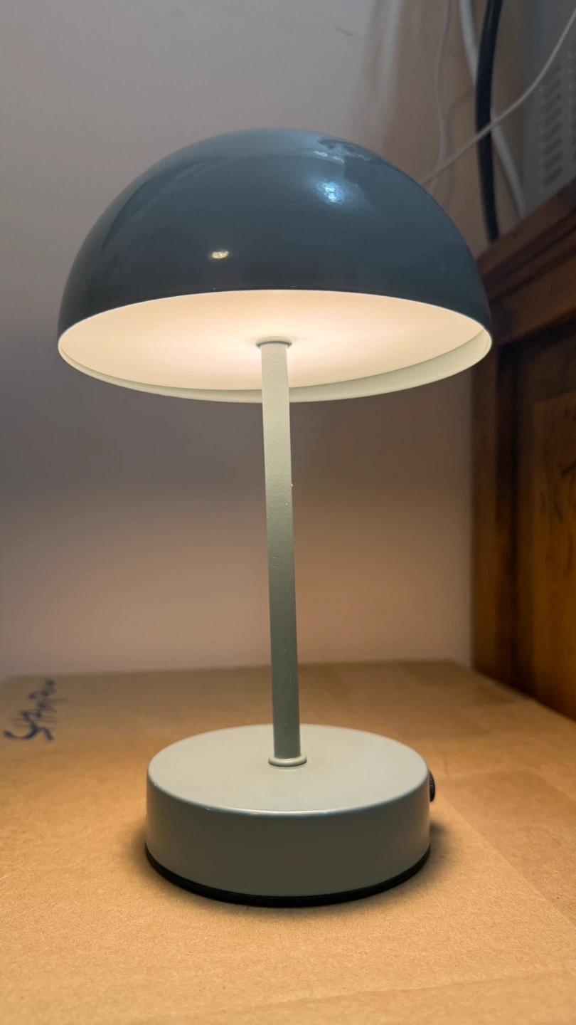 Mushroom Table Lamp - Blue/Grey - photo 2