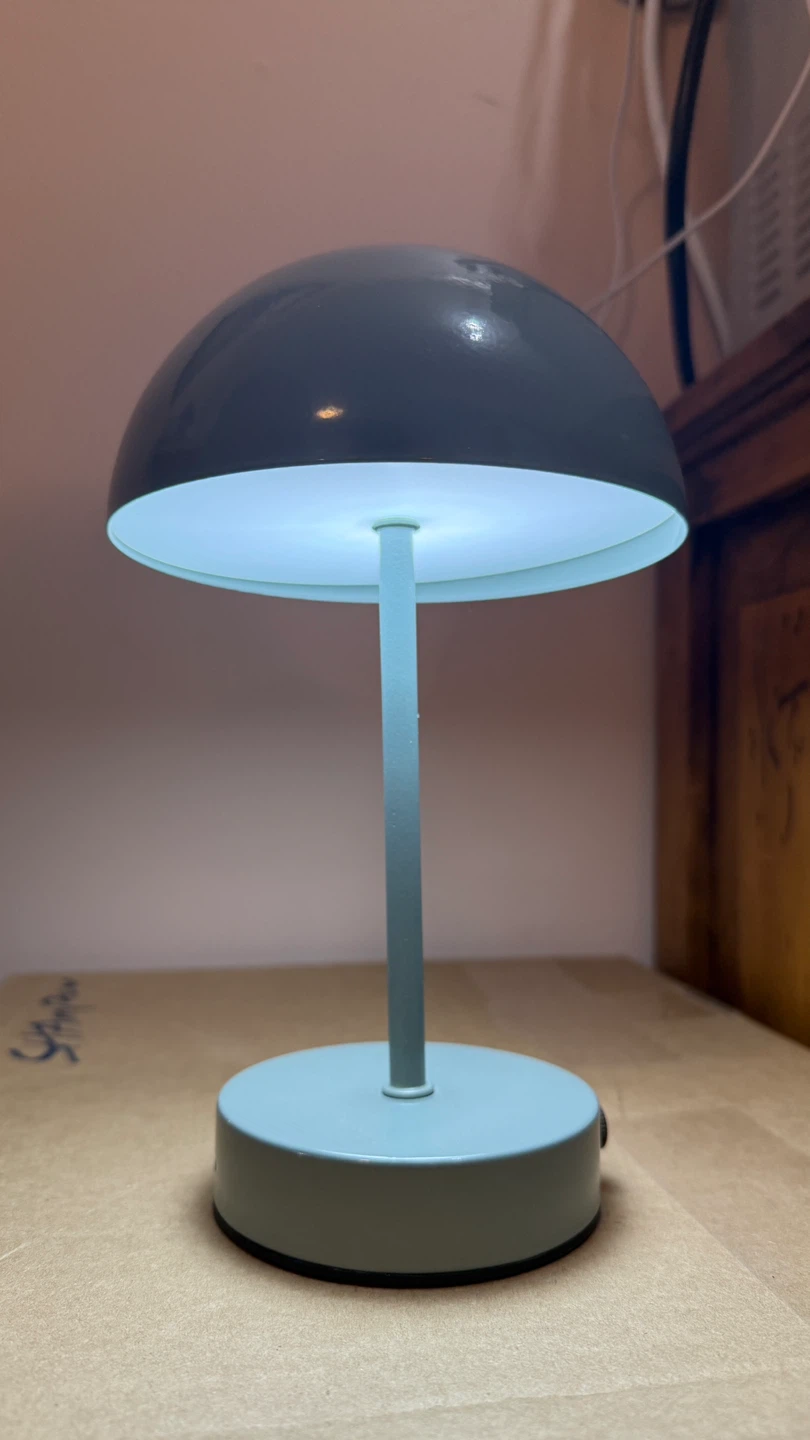 Mushroom Table Lamp - Blue/Grey - photo 4