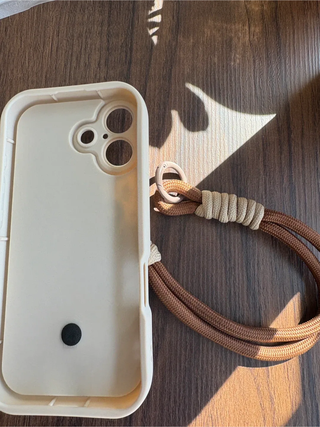 Floral iPhone 16 Case with Brown Strap thumbnail