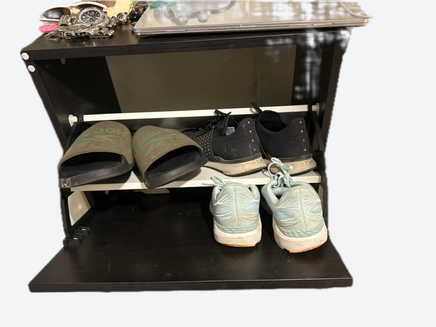 IKEA BISSA Black-Brown Shoe Cabinet - photo 4