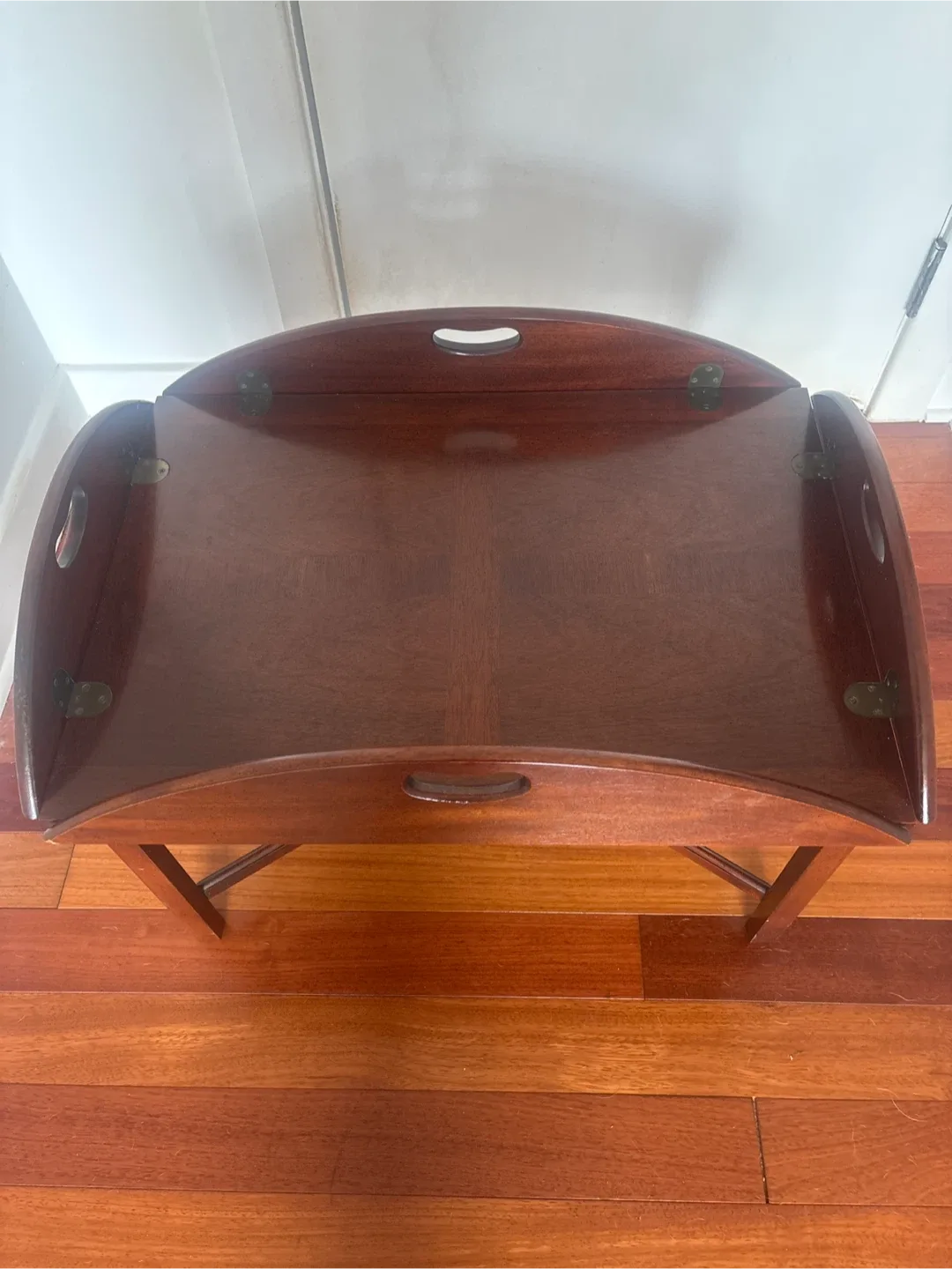 Vintage Wood Folding Coffee Table - Brown image indicator(9)