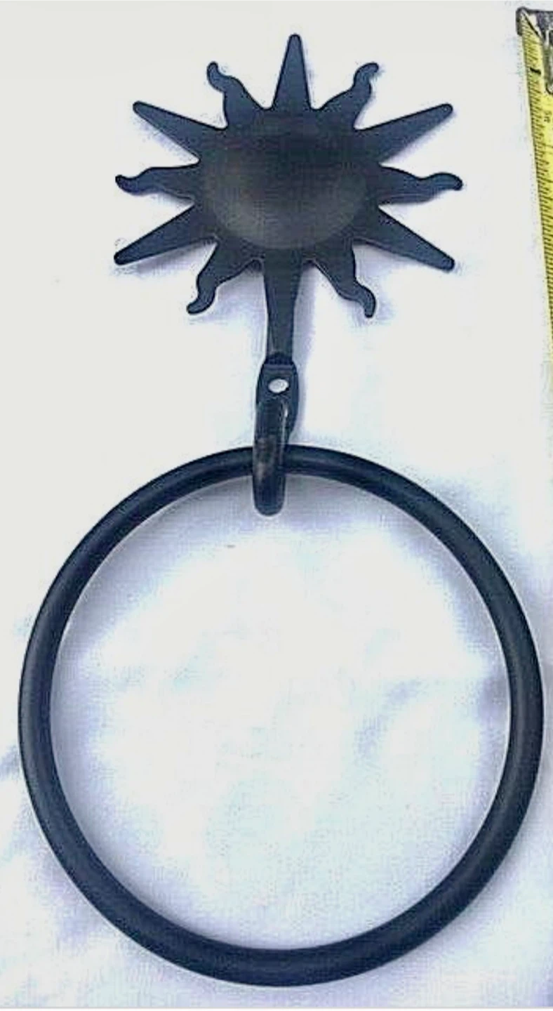 IKEA Black Matte Sun Towel/ Curtain Holders - photo 5