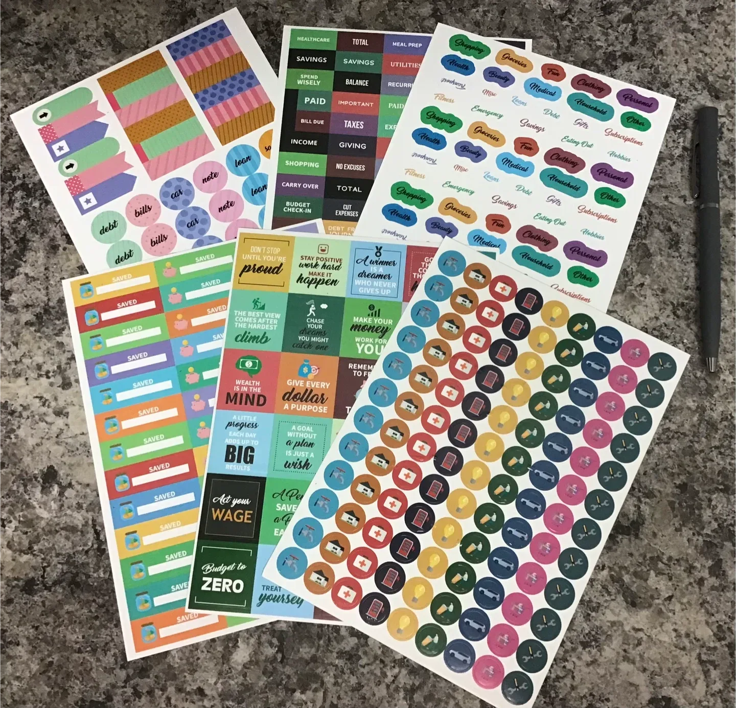 Budgeting Envelopes and Stickers image indicator(2)