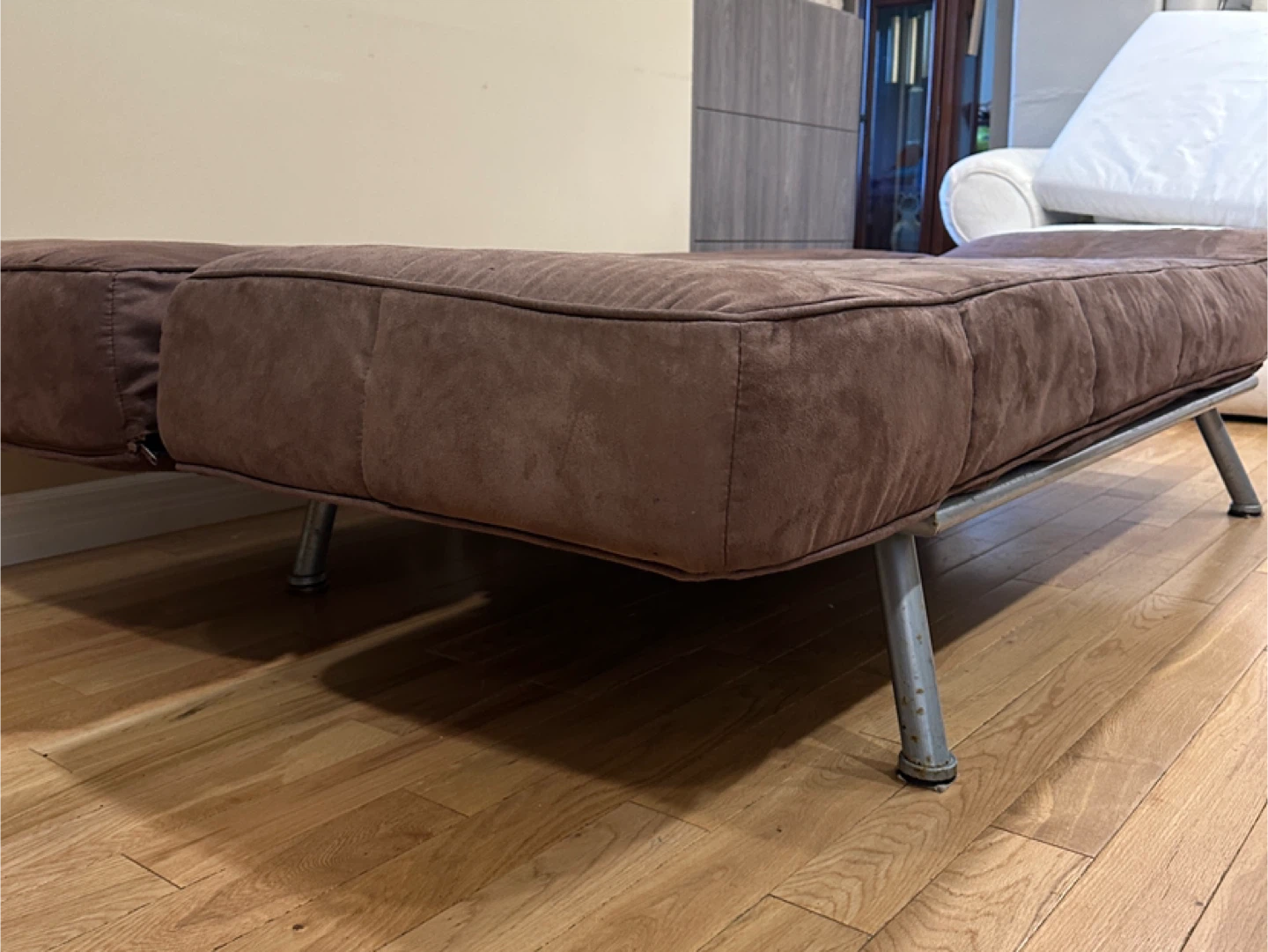 Modern Brown Futon Sofa Bed (CAN DELIVER) - photo 4