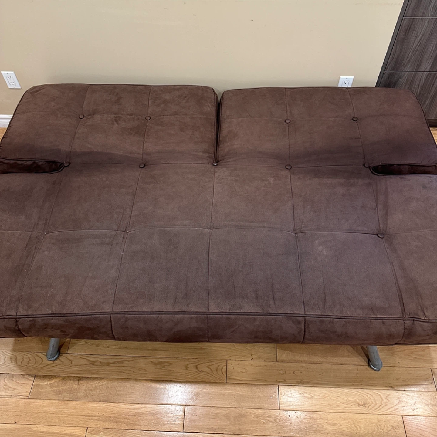 Modern Brown Futon Sofa Bed (CAN DELIVER) - photo 3