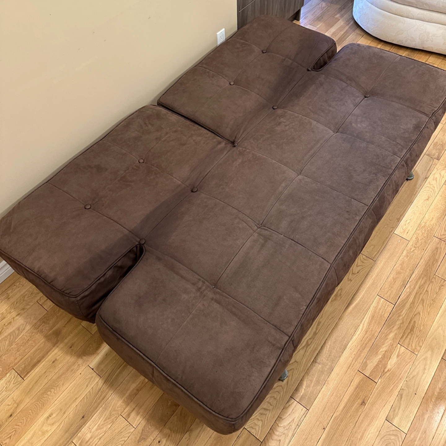 Modern Brown Futon Sofa Bed (CAN DELIVER) - photo 5
