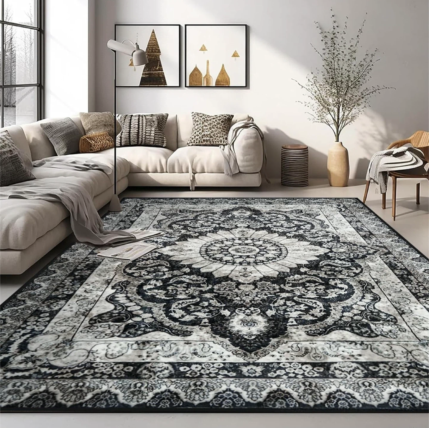 Floral Pattern Area Rug - photo 3