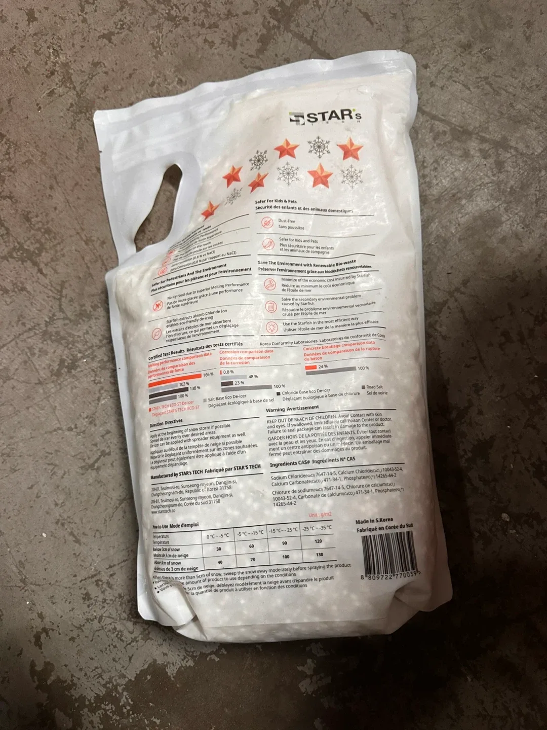 Star'sTech ECO-ST Starfish Extract Ice Melter - 11 lb image indicator(3)