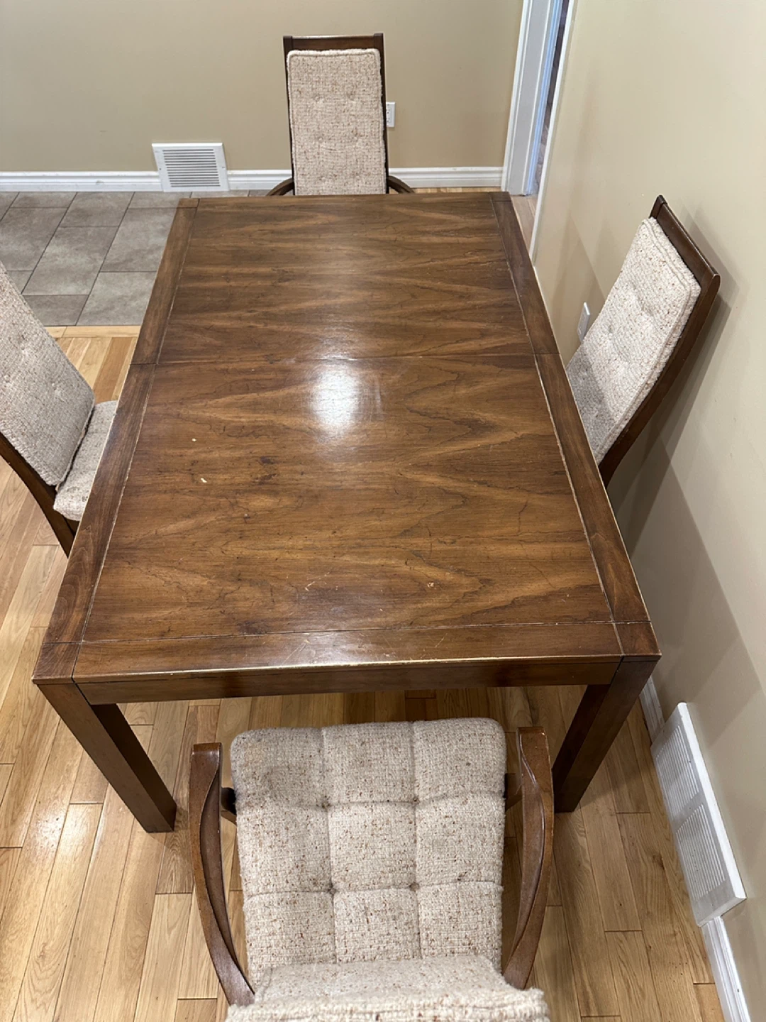 Mid-Century Modern Solid Wood Dining Set (CAN DELIVER) - photo 3