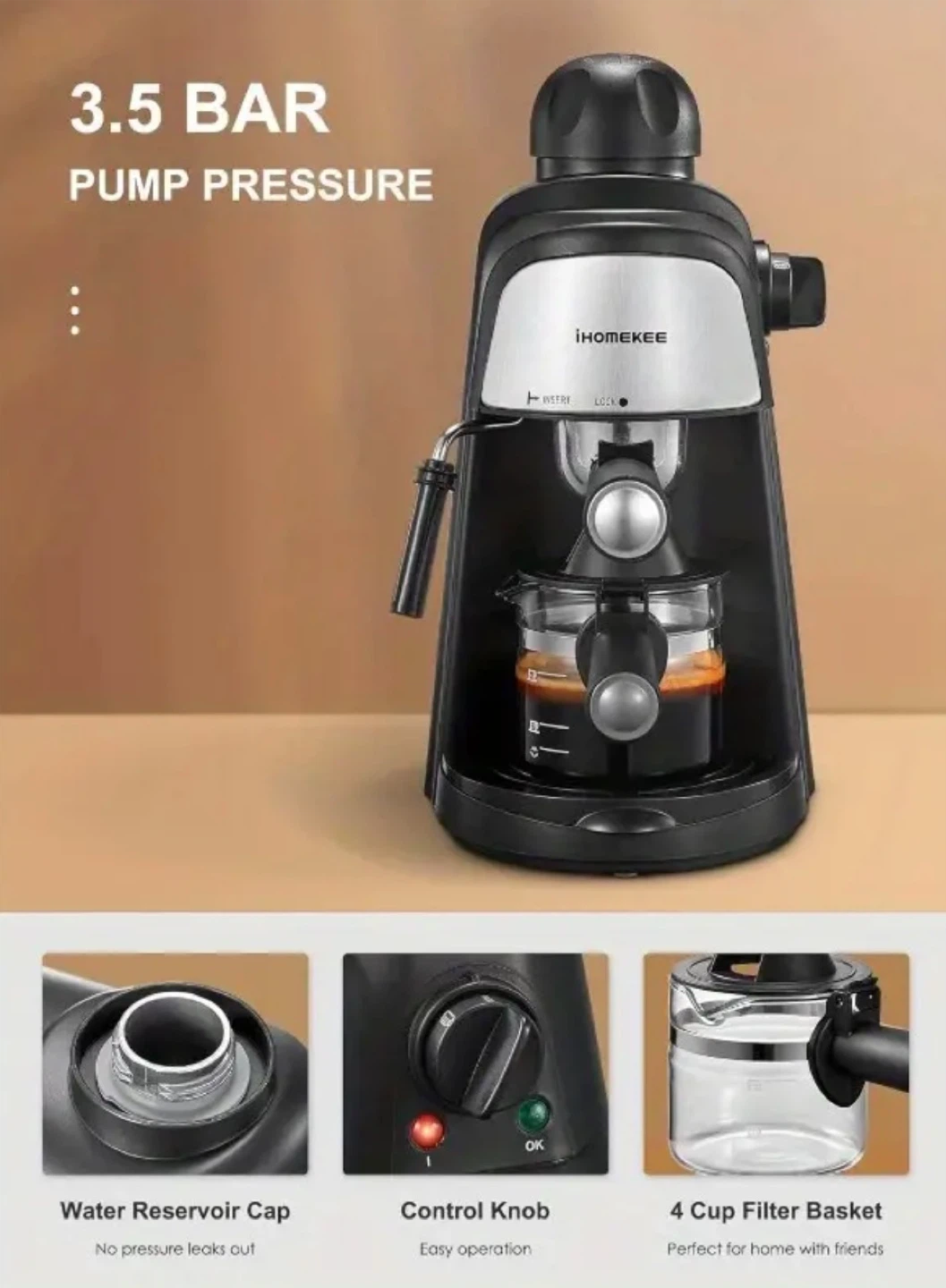 iHOMEKEE Coffee Maker CM6810 - photo 3