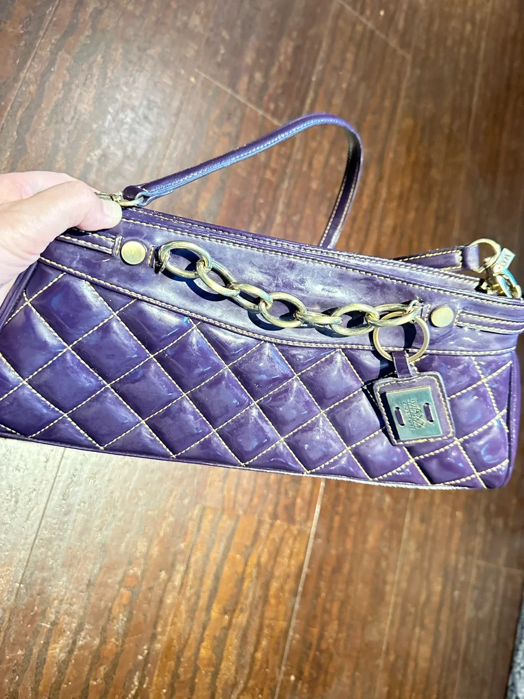 Maxx New York Signature Purple Handbag thumbnail
