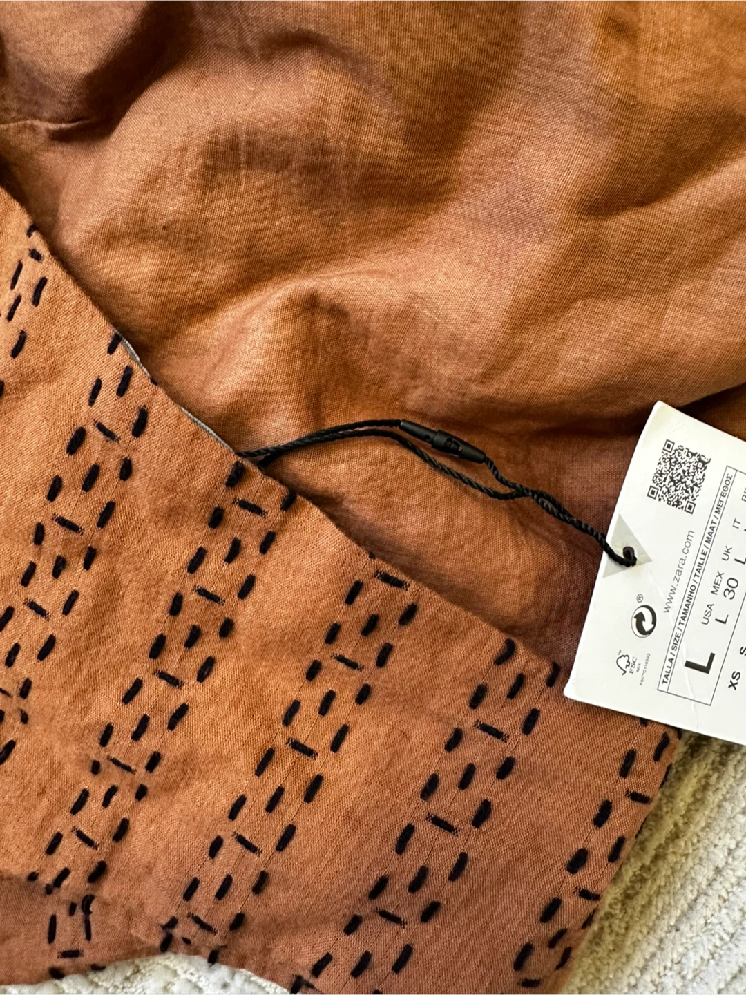 New Zara Brown Halter Top - Size L - photo 4