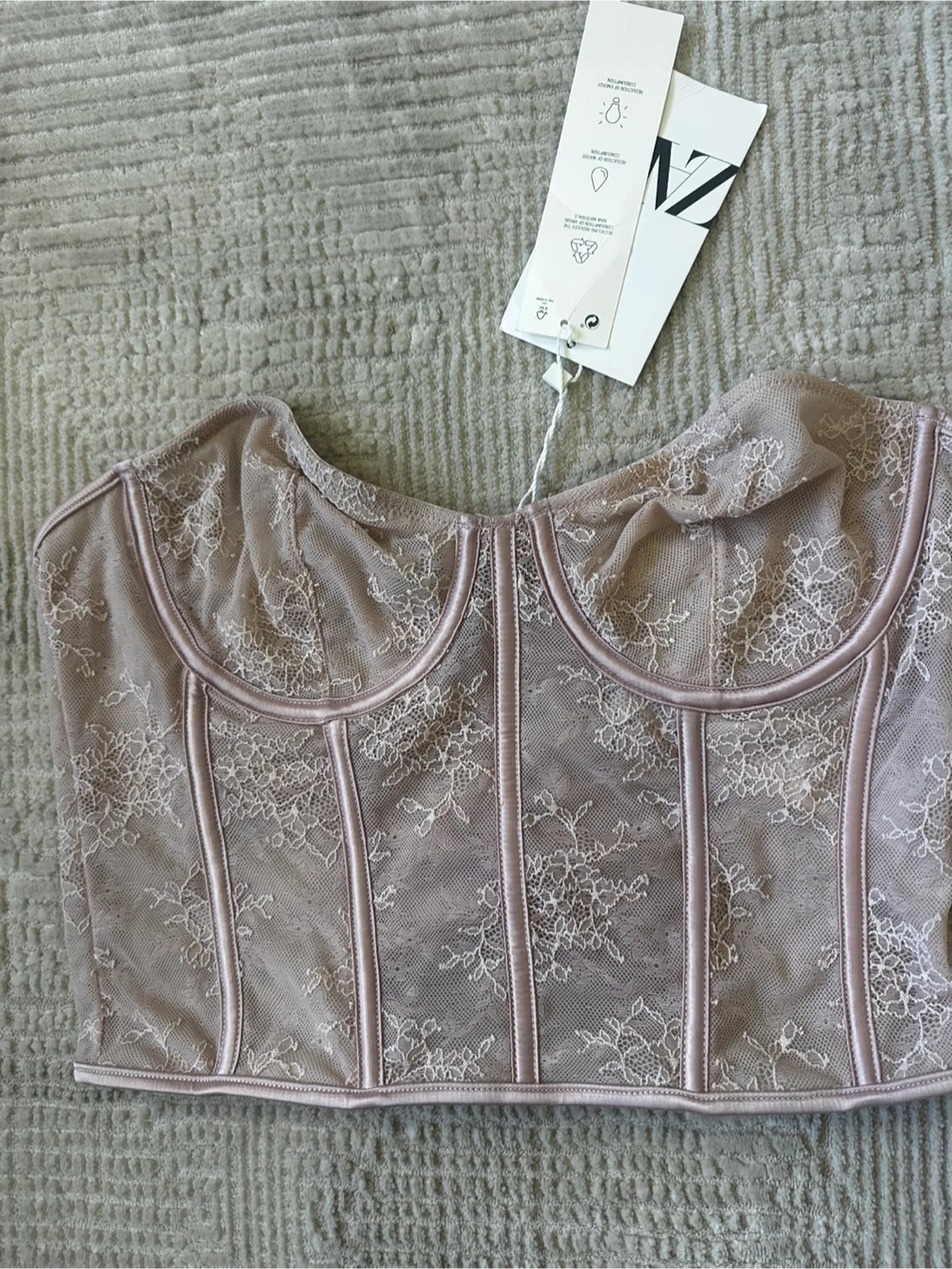 New Zara Lace Corset Top - photo 2