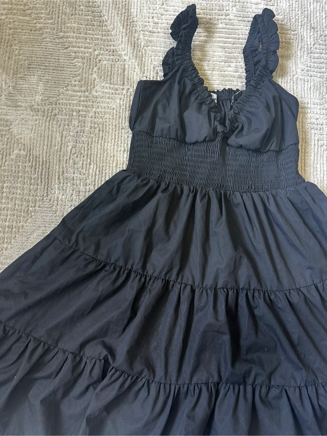 Black Sleeveless Tiered Dress - photo 3