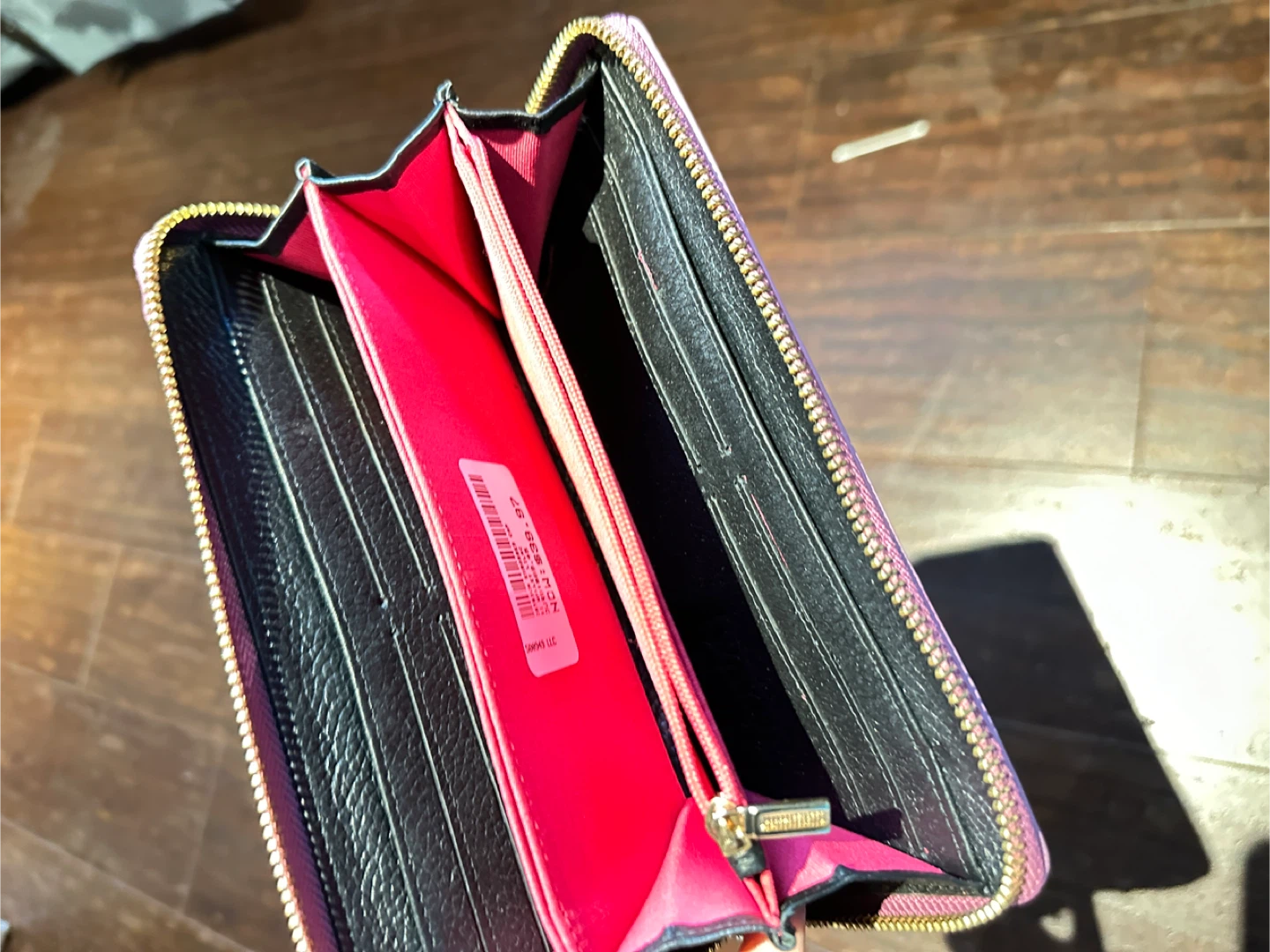 Ostrich Embossed Cap Wallet - Lilac - photo 2