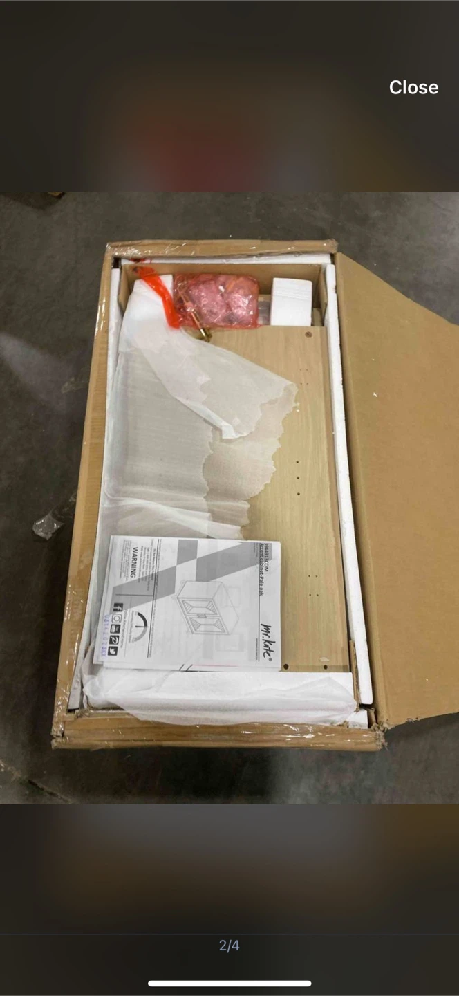 Ameriwood Home Neely Pale Oak Accent Cabinet - New in Box! - photo 4