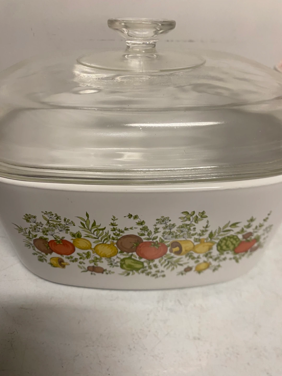 Vintage Very Large Corelle Casserole Dish with Lid