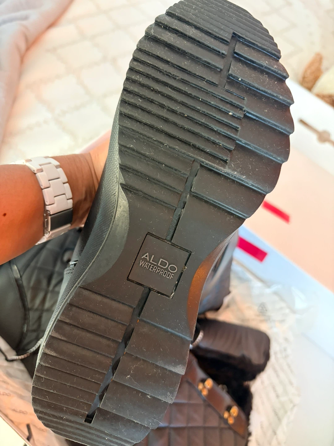 ALDO Abedith Waterproof Black Winter Boots - Size 9 - photo 2