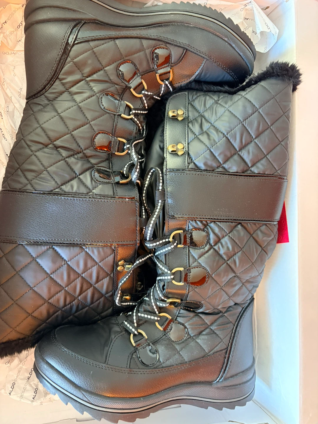 ALDO Abedith Waterproof Black Winter Boots - Size 9