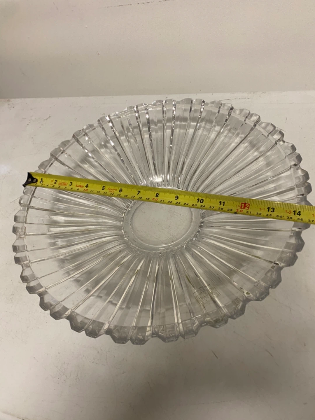 Large Clear Glass Serving Bowl - photo 2