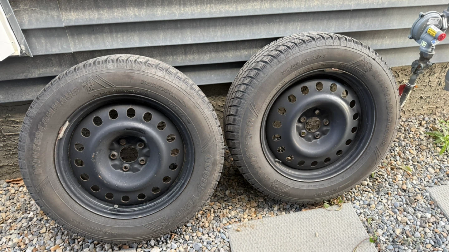 Goodyear Winter Tires on Rims - 245/60R18