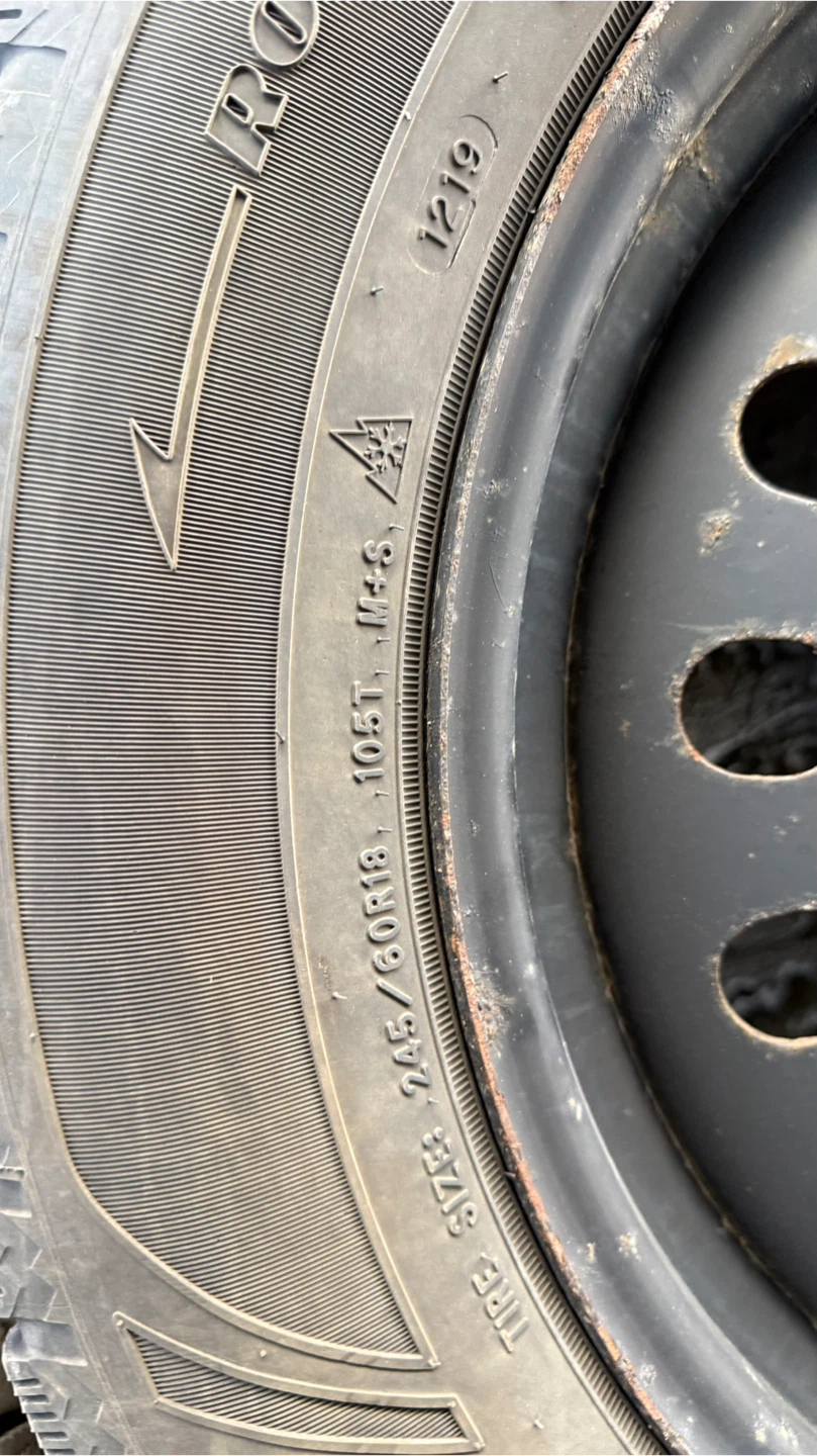 Goodyear Winter Tires on Rims - 245/60R18 - photo 3