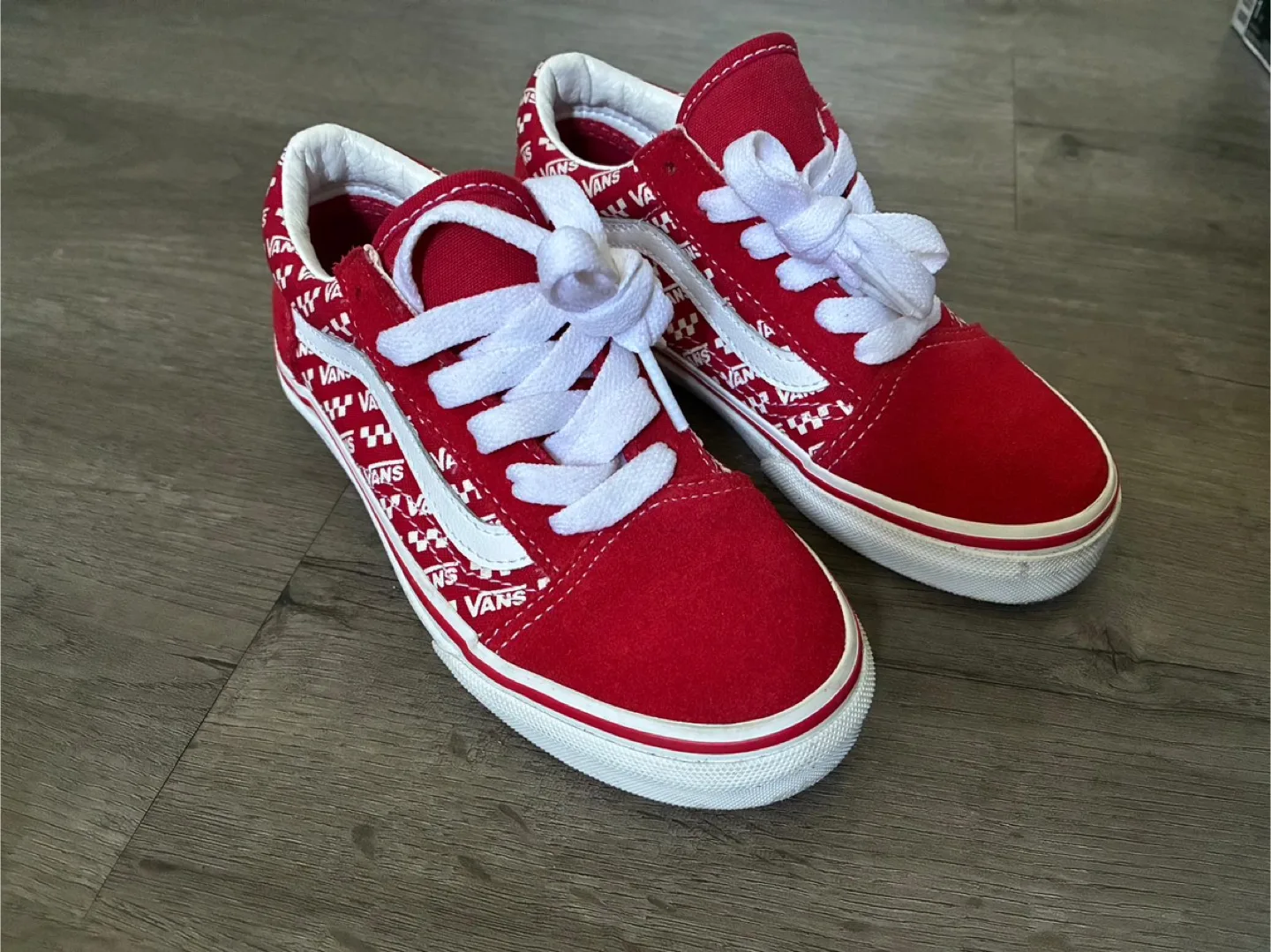 Vans Old Skool Red/White Size 13K image indicator(2)