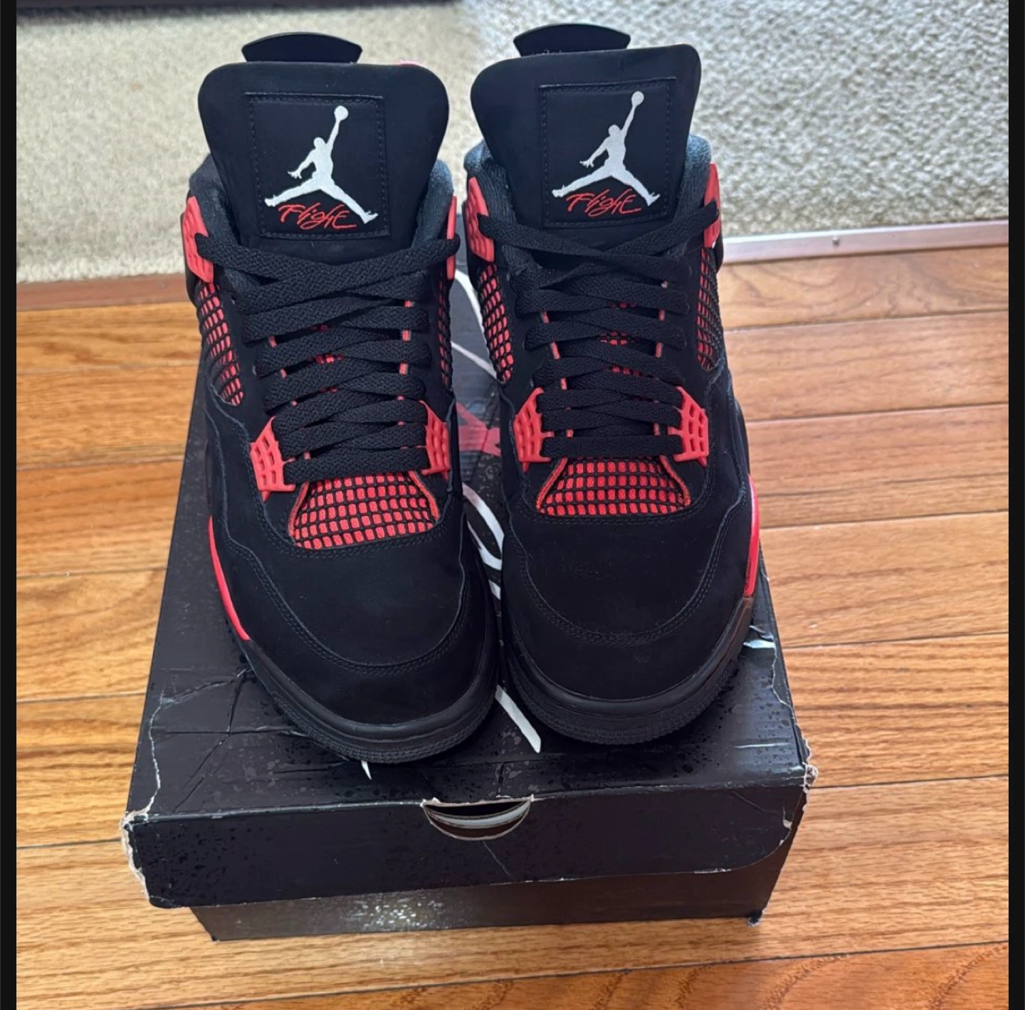 Jordan 4 Retro Red Thunder Size 10.5 - photo 3