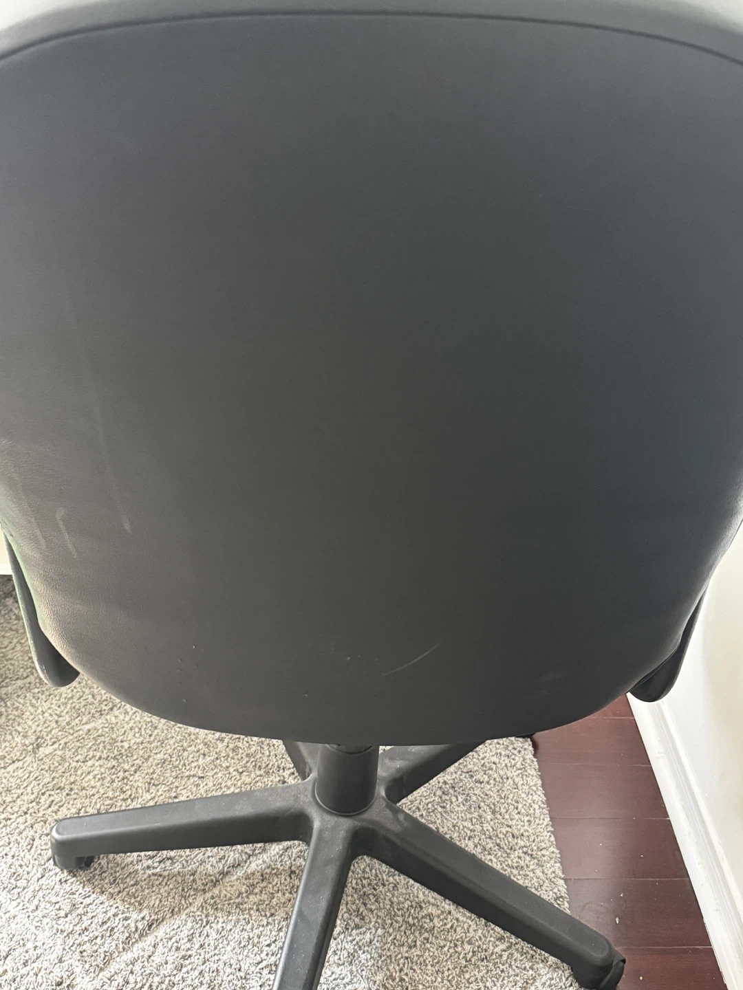 Black Leather Office Chair - photo 2