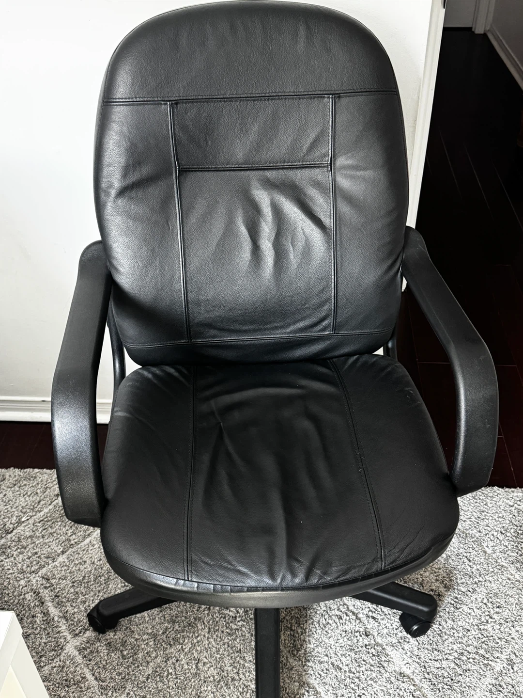 Black Leather Office Chair