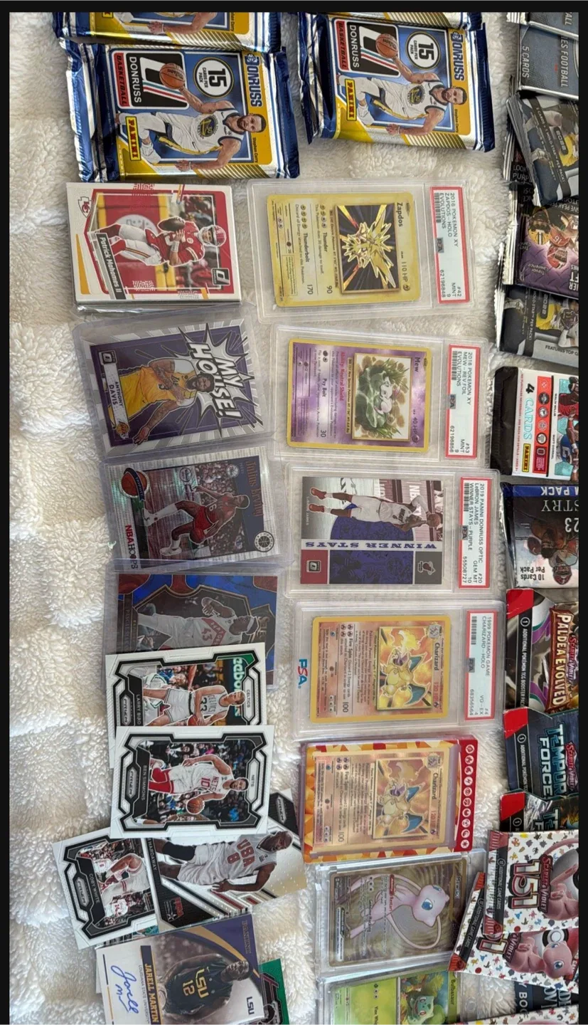 Mixed Lot of Sports & Pokemon Trading Cards image indicator(3)