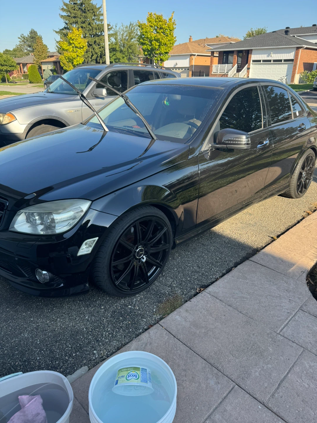 Black Mercedes-Benz C-Class Sedan - photo 2