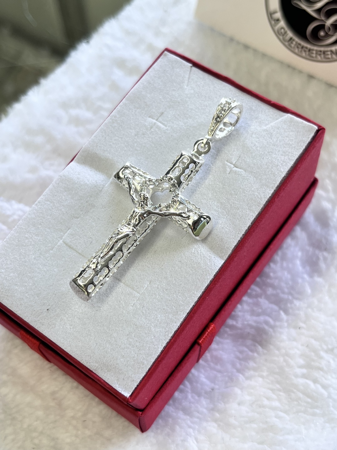 Joyería La Guerrerense Silver Cross Pendant