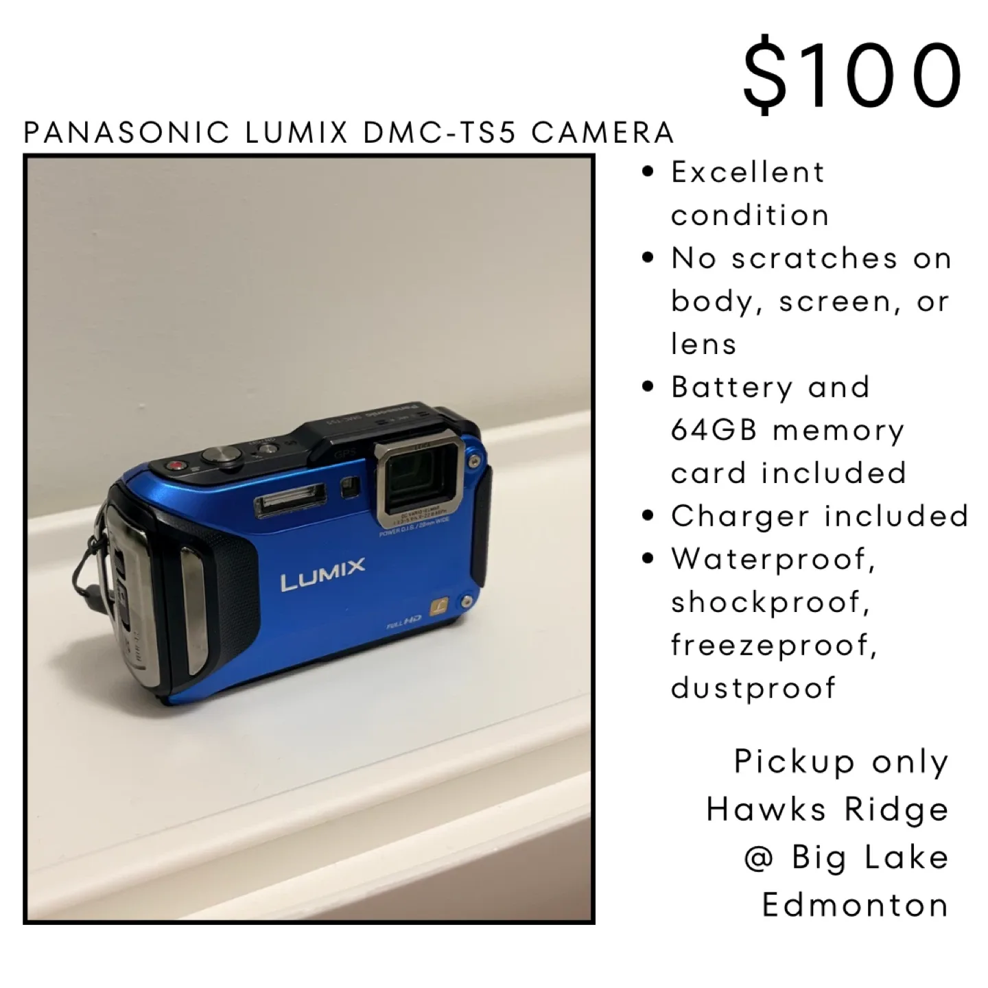 Panasonic Lumix DMC-TS5 Camera