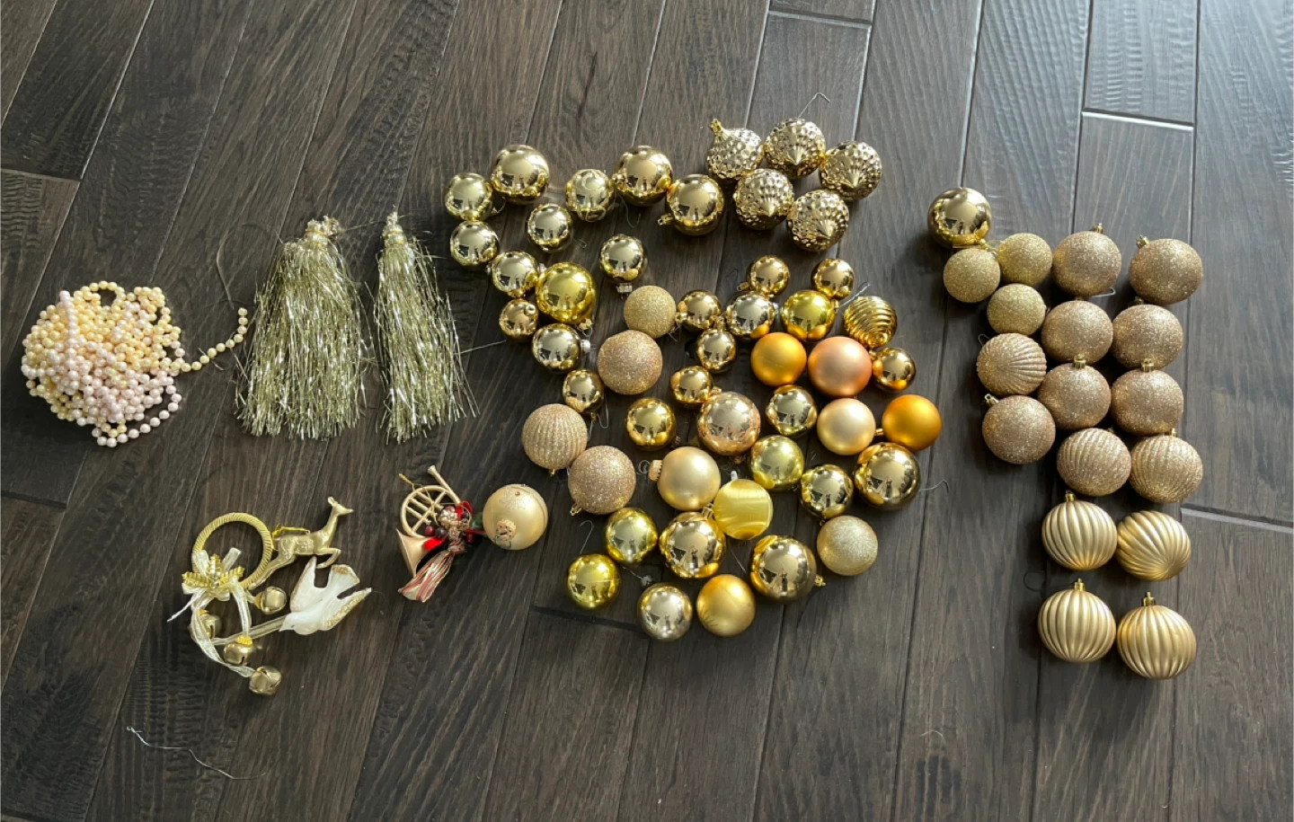 Gold Christmas Ornaments