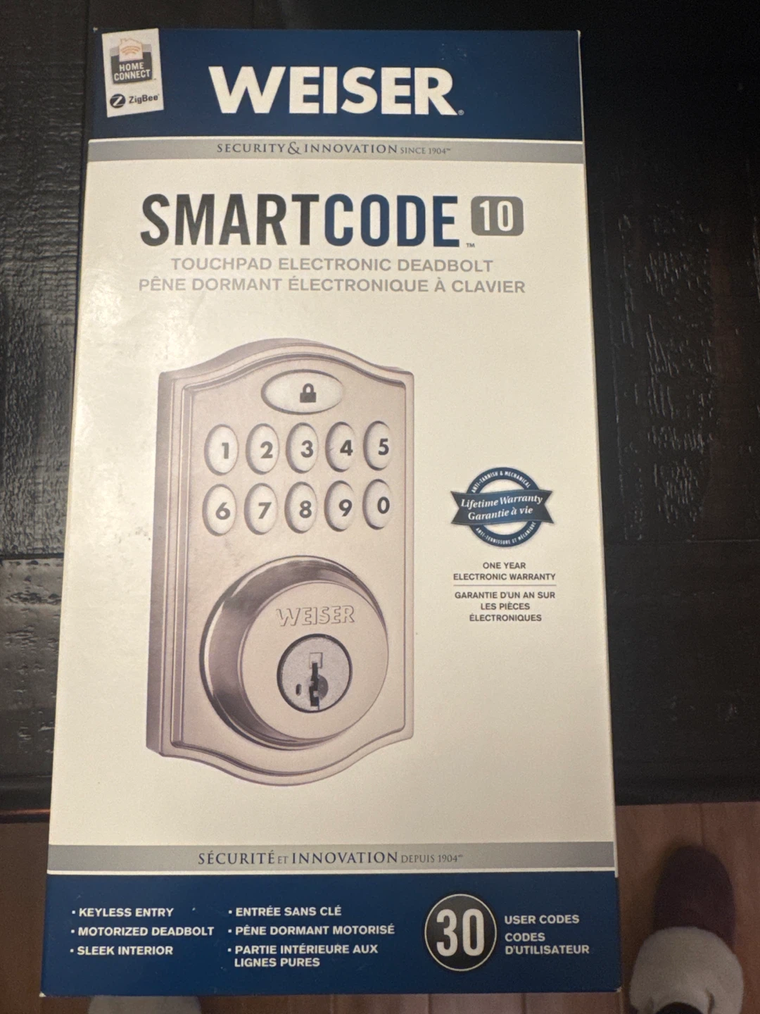 Weiser Smartcode 10 Touchpad Electronic Deadbolt